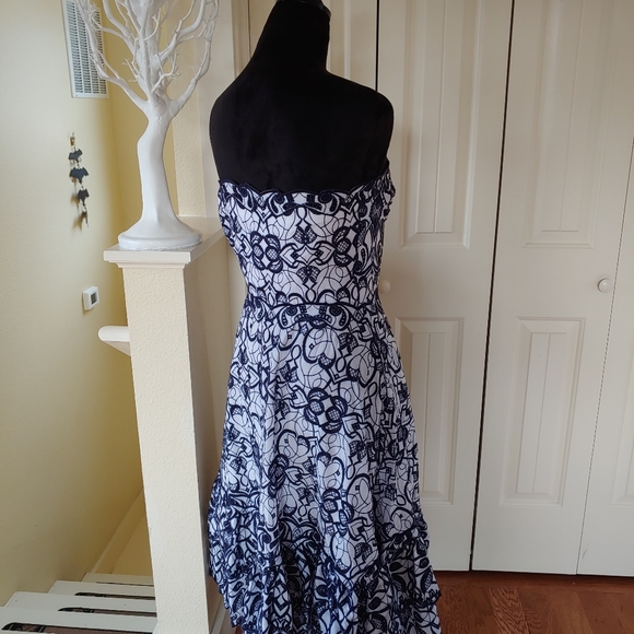 Jonathan Simkhai Scalloped Eyelet Midi Dress - Picture 4 of 8